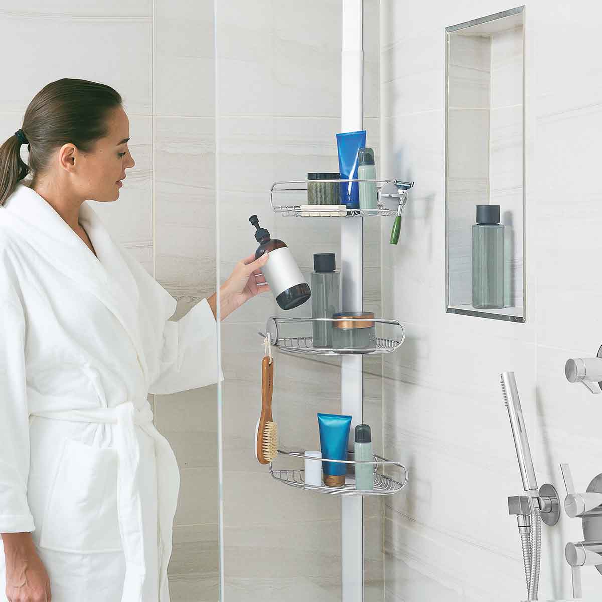 Tension Shower Caddy. 9 Ft.**
