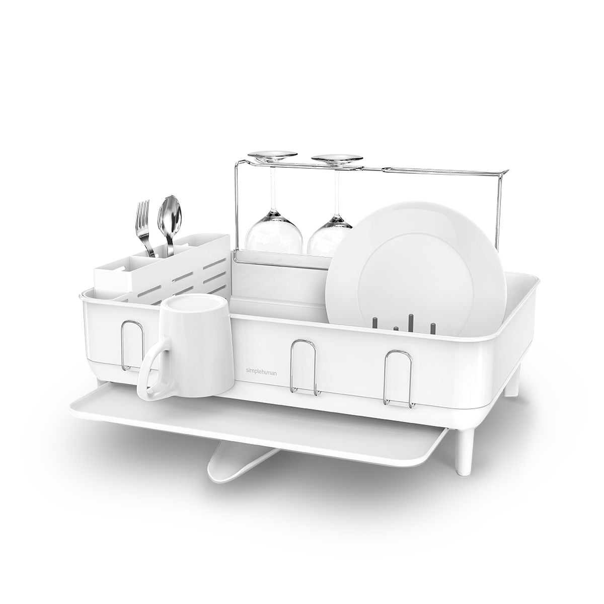 Steel Frame Dishrack with Sink Caddy