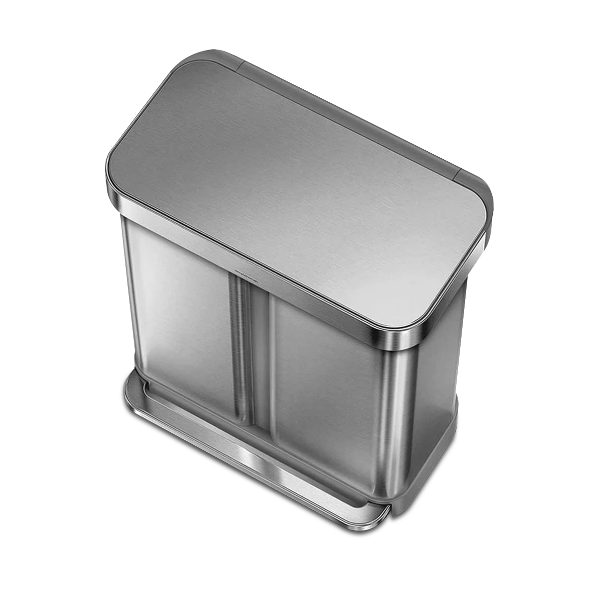 gen1 58L dual compartment rectangular sensor can with voice and motion control